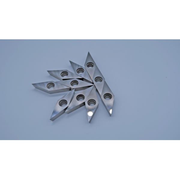 Rhombus Polycrystalline Diamond Tools , Carbide Inserts For Hardened Steel 4.76mm High Accuracy