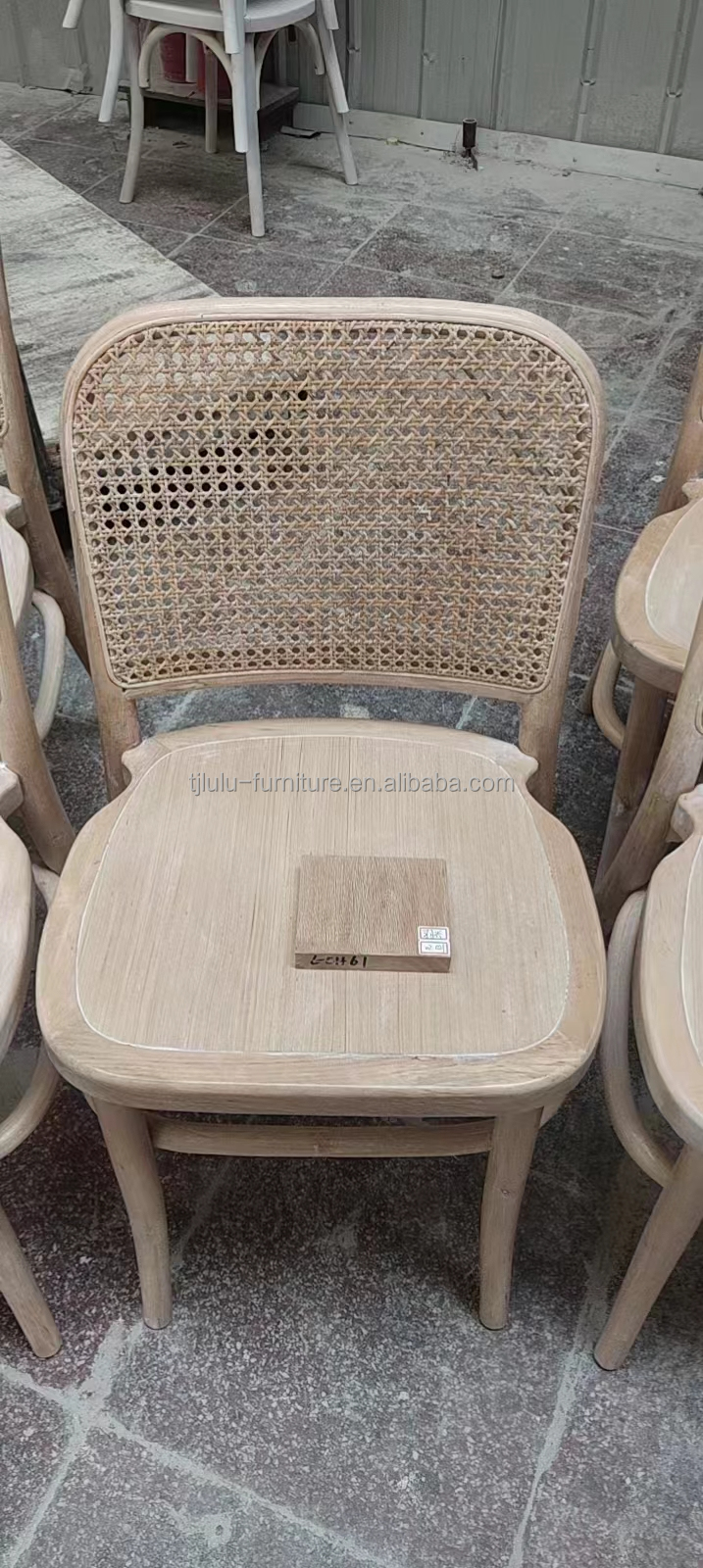 Dining Chair Modern Rattan Frame Banquet Chair for Events W45cm*D51cm*H83cm