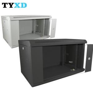 6U 9U Network Rack Cabinet Wall Mounted With Lockable Glass Front Door