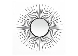 China Sunburst Dotted Metal Wall Art Mirror on sale