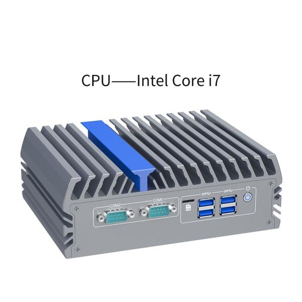 Quality Fanless Mini Box PC Intel Core I3 1215u Three 2.5g Lan Rs232 485 for sale