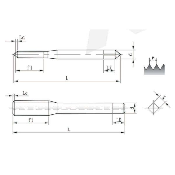 Spiral Flute 3 Flutes 2.5P Solid Carbide Taps