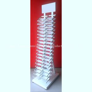 China 2050mm Height 320*480 mm  Sample Display Rack , Glass Display Racks With White on sale