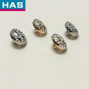 China Circular Diamond Buttons 11mm Custom Metal Buttons For Shirts on sale