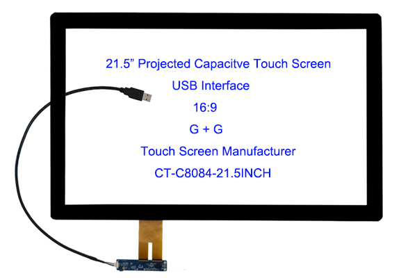PCAP Capacitive Touch Display Screen USB Controller Board CT - C8084-21.5"