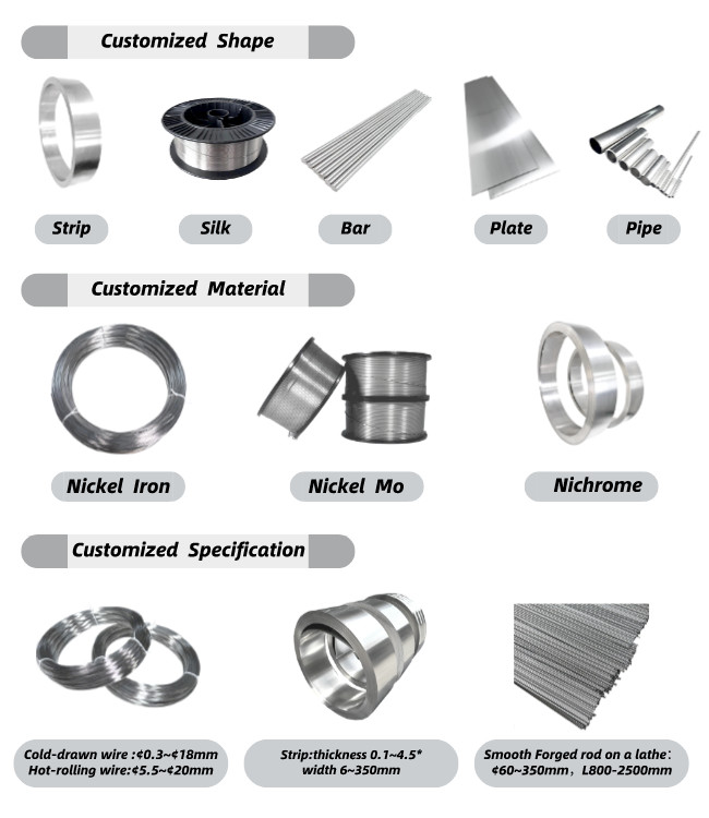 Ni200 Pure Nickel Alloy Wire / Strip / Rod / Tube / Plate Nickel Based Alloys 1