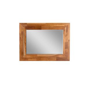 Buy cheap Finger Joint Teak Wood Wall-Mounted Bevel Smart Design Glass Fancy Mirror product