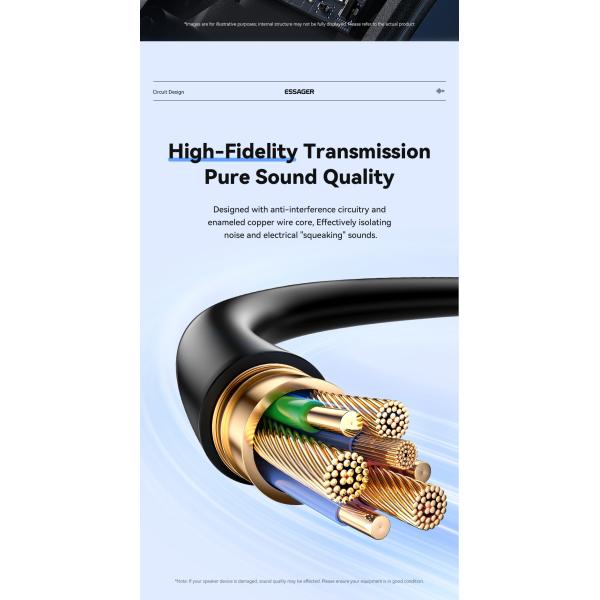 Essager EB01 Series 3.5mm Jack To Bluetooth Receiver Audio Adapter 10m