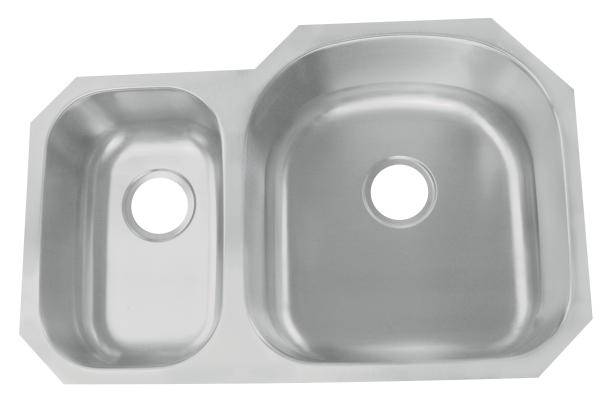 Quality Undermount Kitchen Sink Stainless Steel Drop In Double Bowl Brushed Satin Finish for sale