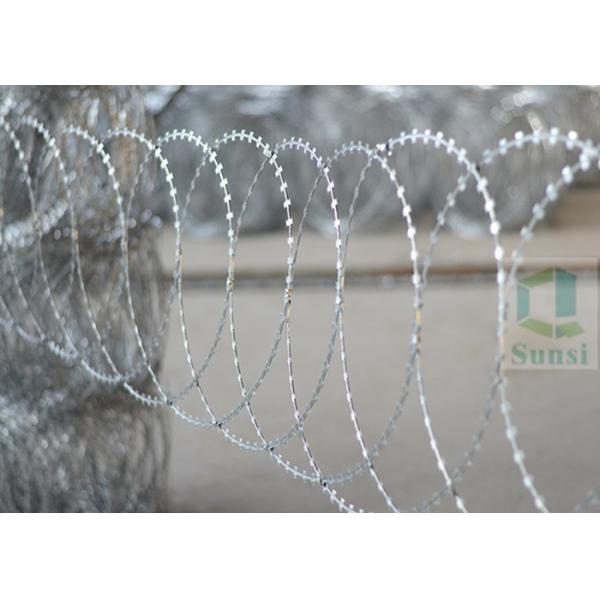 Concertina Razor Barb Wire Tape Fence for Nigeria 10m Galvanized Military Fence