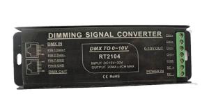 Buy cheap DMX To 0 - 10V PWM Signal Converter Full Protective Aluminum Housing Available product
