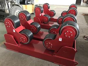 Buy cheap Exported Red Color Self Aligning Heavy Duty Roller Stand Beds With 380 / 550v Voltage product