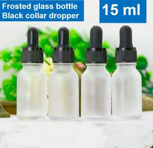 Buy cheap 10ml 20ml 30ml 50ml 100ml Oblique Shoulder Glass Essential Oil Bottle White Frosted Dropper Bottle for serum skincare product