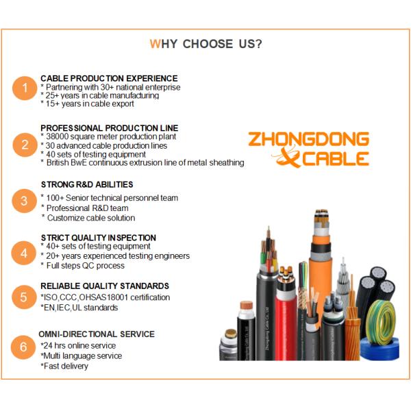 N2XS(F)2Y N2XSY Four Core MV Power Cable With Copper Conductor PVC Insulated 3