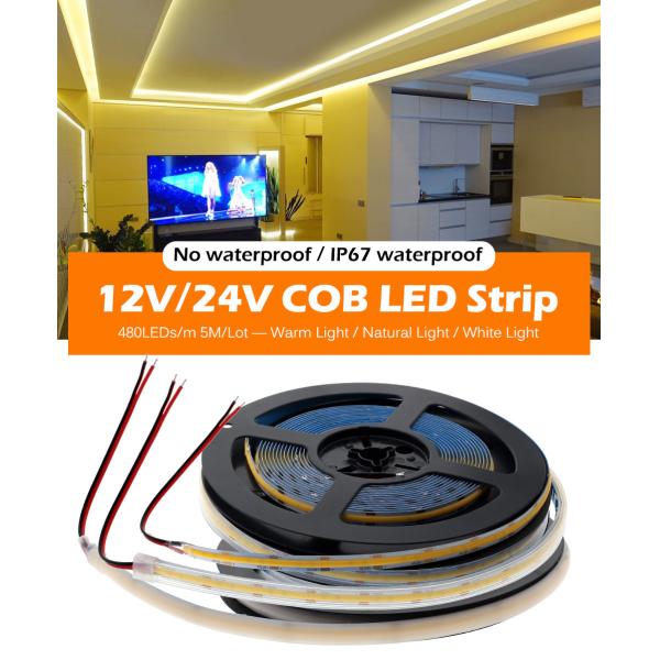 Weersom Flexible COB LED Strip 4000K IP65 10w Cob Led Strip