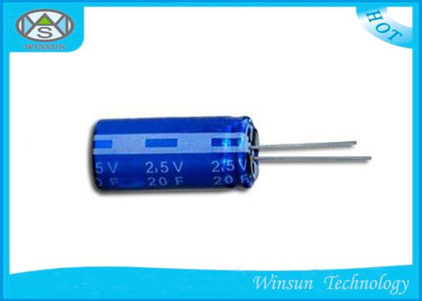 Quality High Voltage Ultracapacitor For Energy Storage , 2.5V 3.3F Low ESR Capacitor Radial for sale