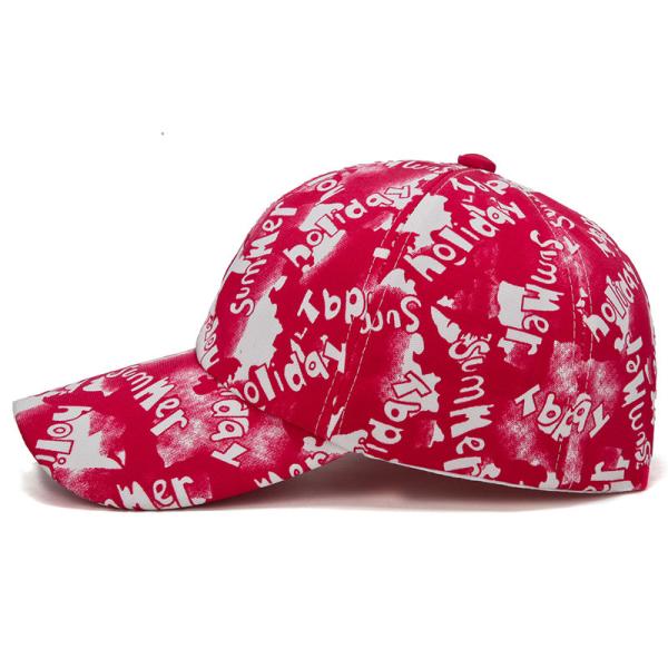 print logo baseball caps and hats men 100% polyester piping running hat custom outdoor sports caps color:red