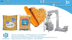 China Corn kernels 2KG pouch automatic weighing packaging machine with volumetric cup system BSTV-550BZ on sale