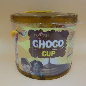 China PVC Jar Choco cup star cup chocolate jam with crispy cookies best selling snack on sale