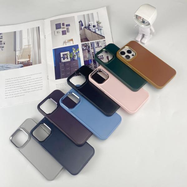 TPU PC Inlay Double Sided 1mm Groove Phone Case Cover Metal Camera Frame