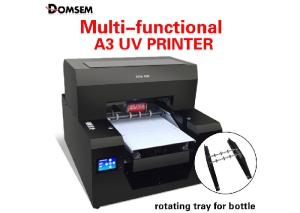 Automatic Digital Bottle Printer / A3 Size Uv Flatbed Printer Continuous Ink Supply System