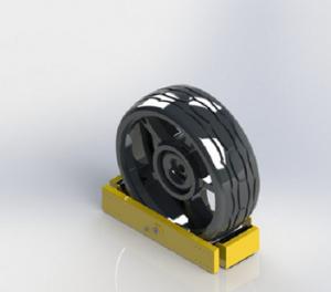 China Lightweight Yellow Electrostatic Spraying Anti Theft Wheel Lock on sale