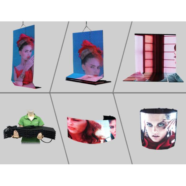 4000Hz Flexible LED Video Curtain , 6000Nits LED Video Curtain Rental For Entertainments