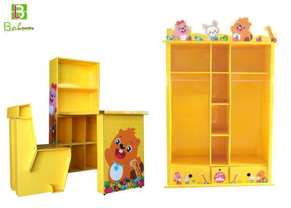 Quality Cartoon  Eco - FriendlyCardboard Display Furniture One Set Finish Matt Lamination for sale