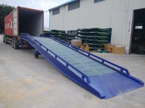 China Galvanized Steel Container Mobile Yard Ramp Portable Loading Ramps on sale