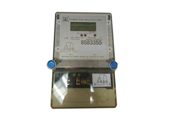 Quality High Accuracy Single Phase Electric Meter ON / OFF Control With LCD Display for sale
