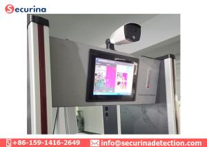 Buy cheap Temperature Monitoring Walk Through Thermal Scanner Fever Screening Metal Detector Door product
