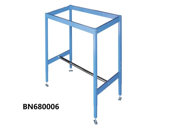 Quality Heavy Duty Height Adjustable Production Workbench Blue Color 72” Wide and 30” Deep for sale