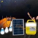 Multifunctional Touch Switch Solar Rechargeable Lamp With Solar Panel