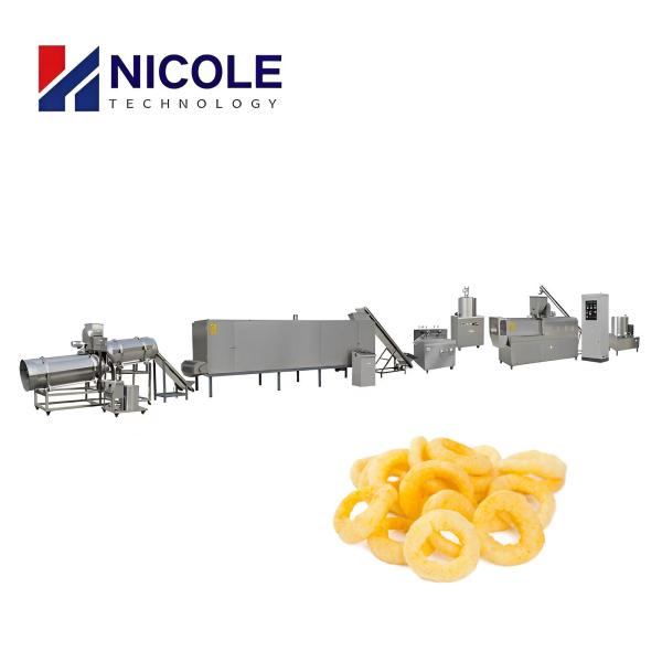 Quality Automatic Twin Screw Corn Puff Snack Extruder Core Filling 150kg/H for sale