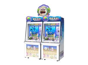 2 Player Kids Coin Ticket Pearl Fishery Arcade Machine Push Marbles For Amusement