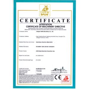JIANGSU HAITEL MACHINERY CO.,LTD Certifications