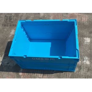 Transparent Plastic Foldable Container With Handles Maximizing Space 600 - 320