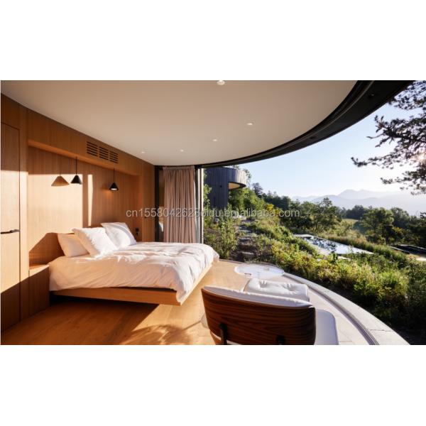 Hotel Container Houses for End Hotels Luxury Modern Wooden House Steel Structure Round House Senglin Holiday House