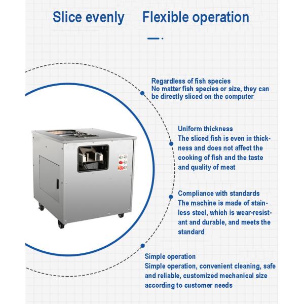 Black Carp Filleting Cod Fish Slitting Machine With Sloped 380v