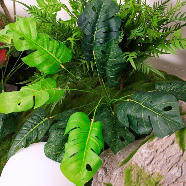 Silk Large Capacity Artificial Potted Floor Plants For Wedding And Home Decoration