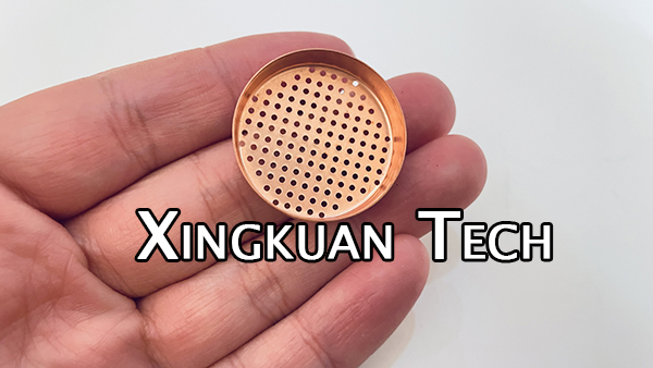 Dryer Filter Screen Diameter 29mm Punching Round Hole Disc Copper Plated