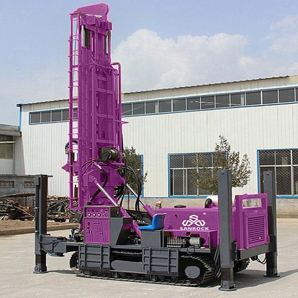 800m Deep Water Drilling Rigs Diesel Engine 194KW Hydraulic Water Well Drilling Machine