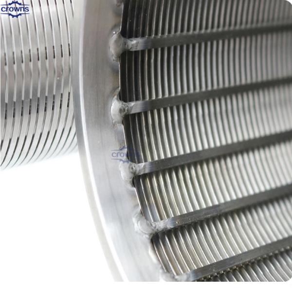 Continuous High Performance Stainless Steel Material Water Well Wedge Wire Screen