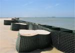 HESCO Flood Barrier / Defensive Barrier With Green Color Geotextile Fabric For