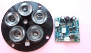 China Round Boards IR LED Illuminator With 5 LEDs 850~860 NM Wavelength on sale