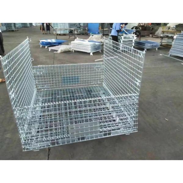 Customized Wire Mesh Storage Cages Industrial Wire Metal Mesh Container