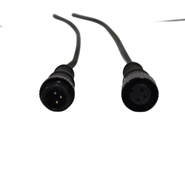 Male Straight M12 Cable For LED Equipment / Medical Device OEM