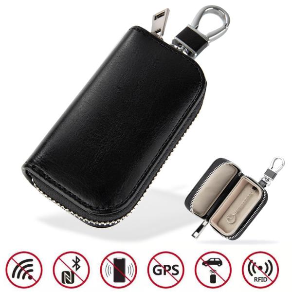 Faraday RFID Signal Blocking Pouch Keyless Remote Control Zip Closure