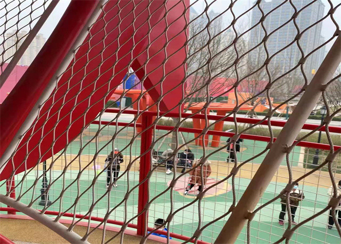 50*50mm 316 Grade Steel Cable Netting Railing Safety Mesh For Bridge