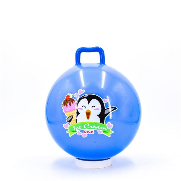 Quality Nontoxic Red Large Bouncy Balls With Handles Odorless Ultralight for sale